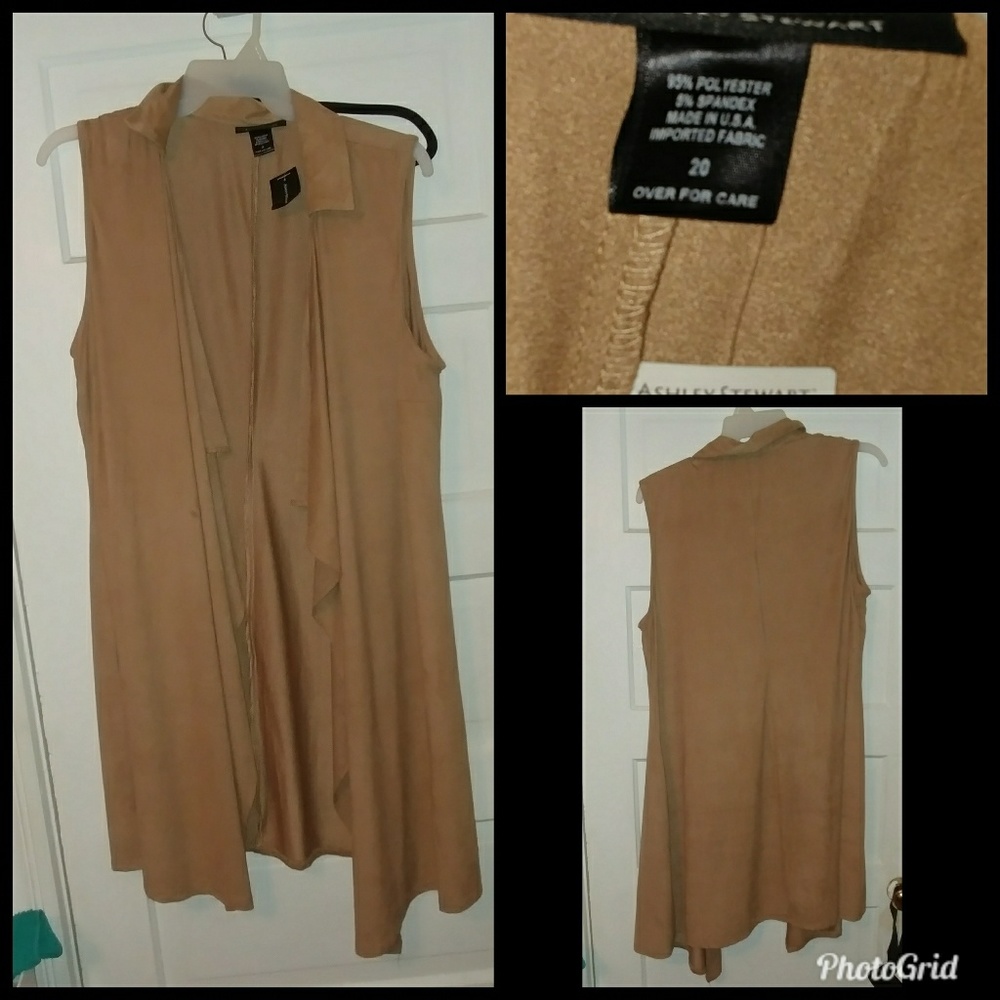 Beige duster nwt Ashley stewart size 20
